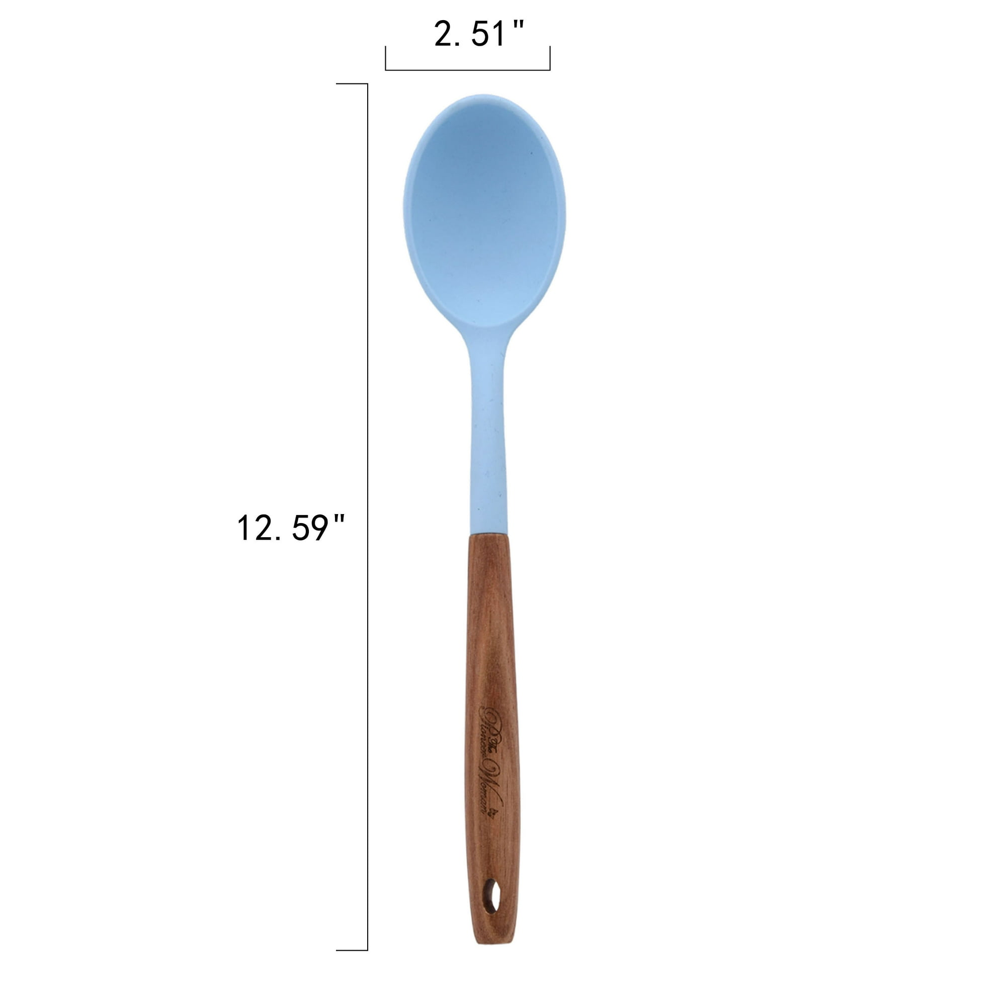 10-Piece Silicone and Wood Handle Kitchen Cooking Utensils Set