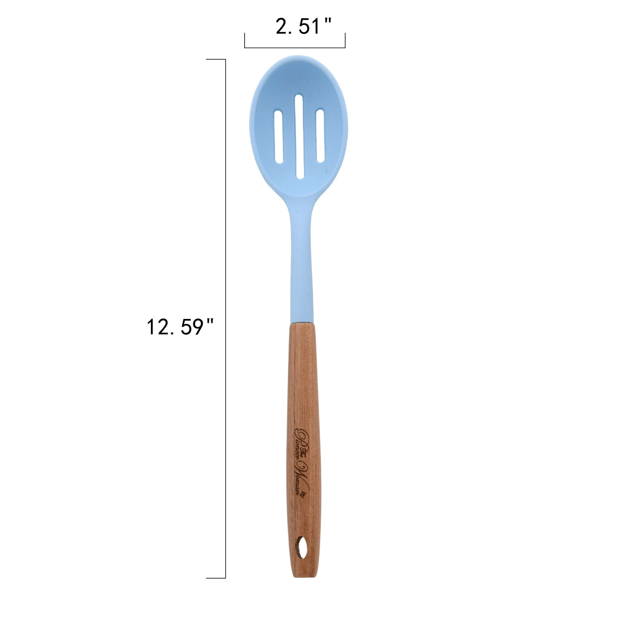 10-Piece Silicone and Wood Handle Kitchen Cooking Utensils Set