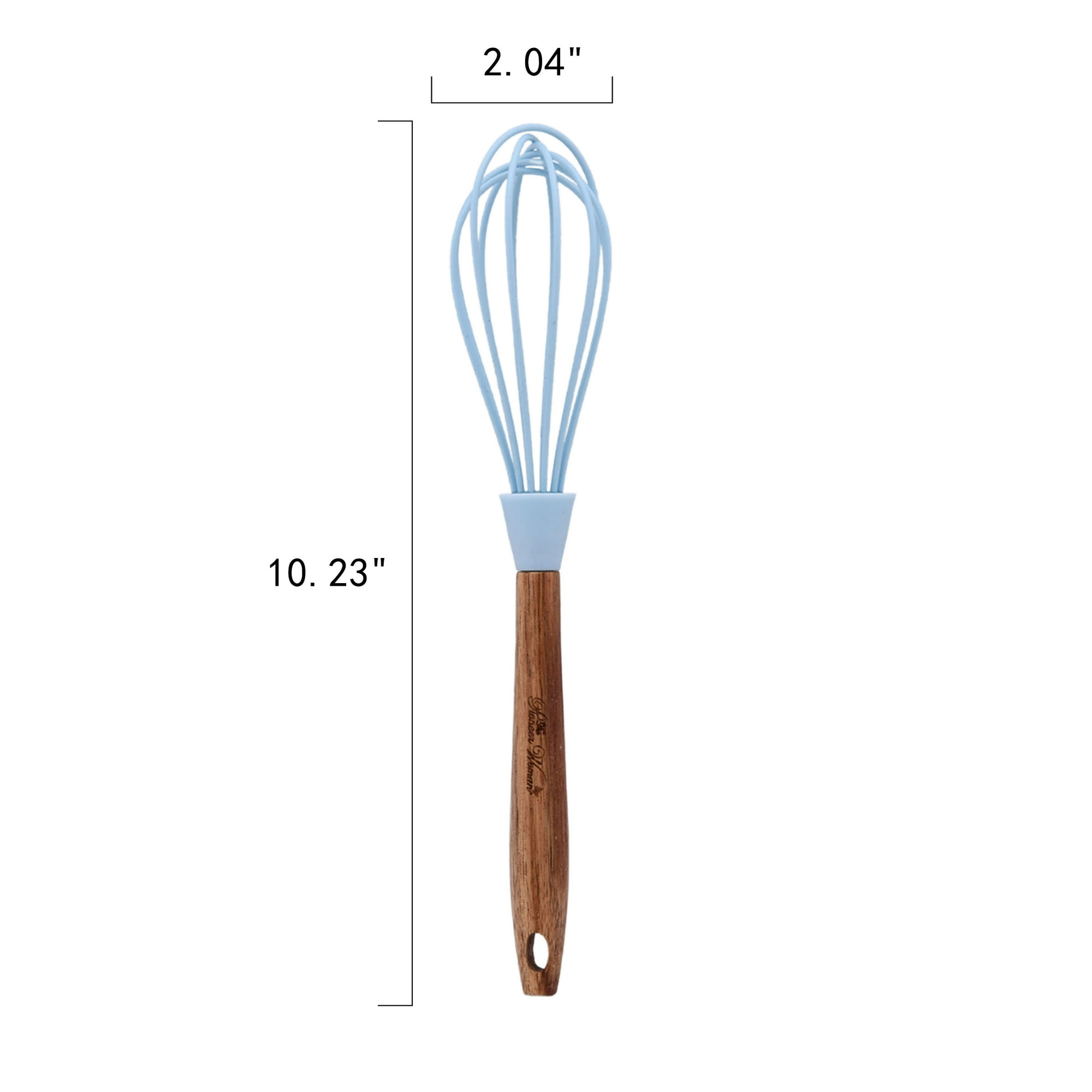 10-Piece Silicone and Wood Handle Kitchen Cooking Utensils Set