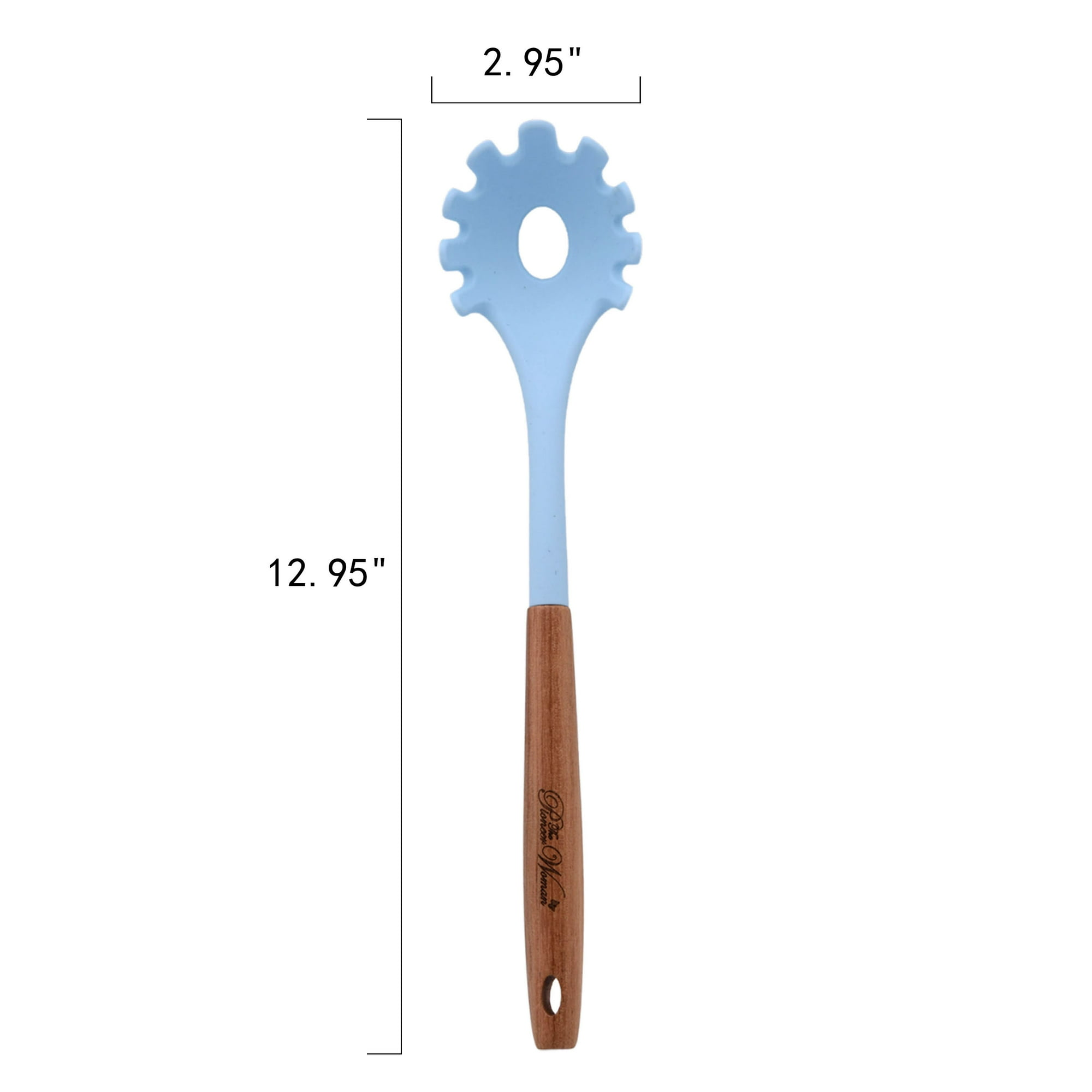 10-Piece Silicone and Wood Handle Kitchen Cooking Utensils Set