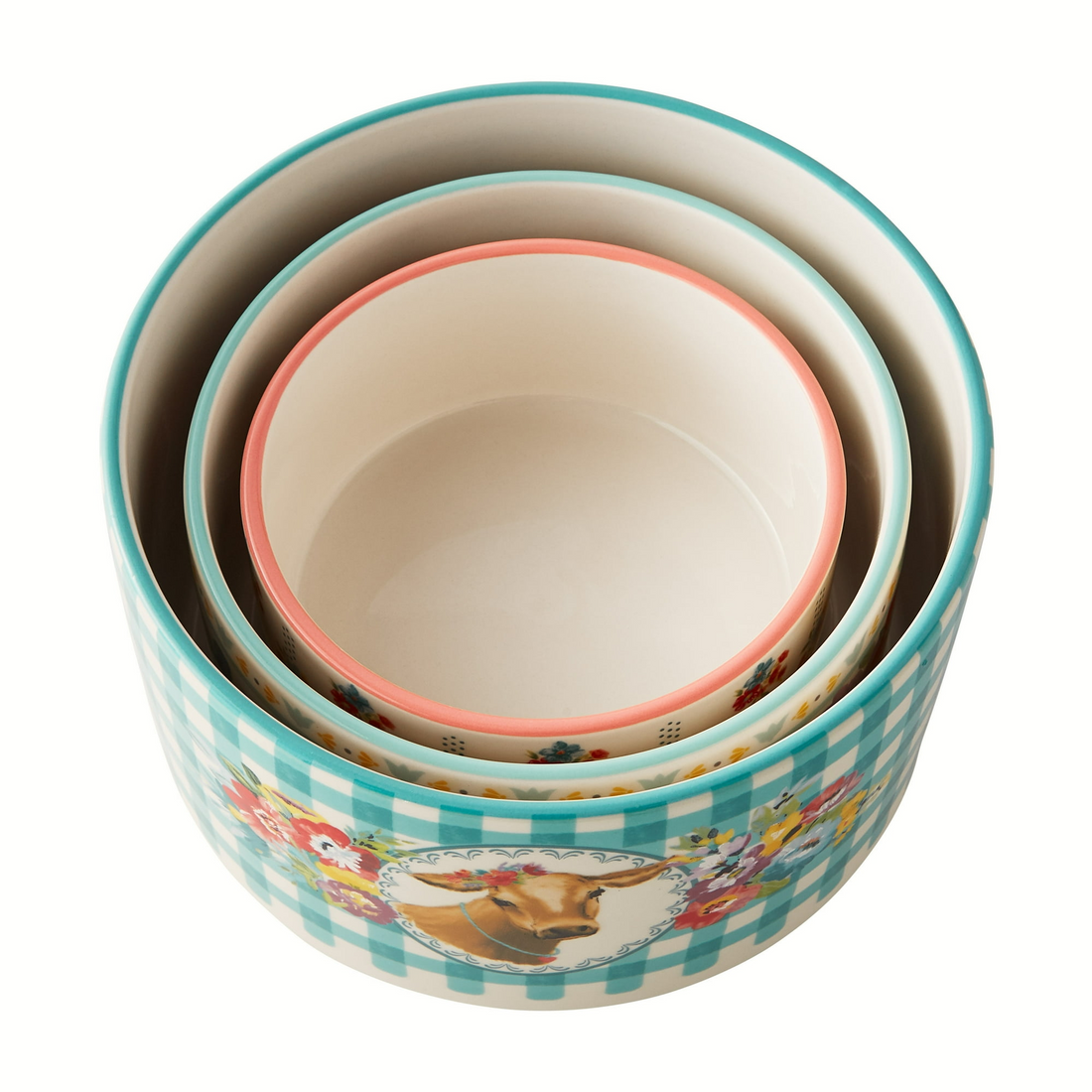 Mazie 6-Piece Round Ceramic Nesting Bowls